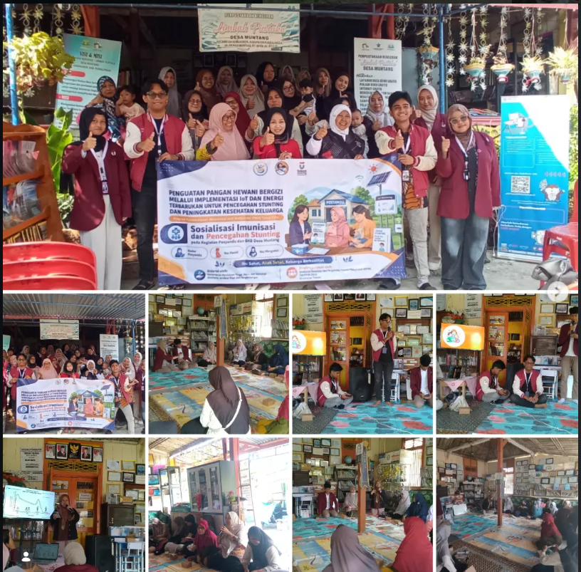 Kolaborasi Telkom University Purwokerto dan Limbah Pustaka Hadirkan Panel Surya, IoT, serta Edukasi Pencegahan Stunting di Desa Muntang