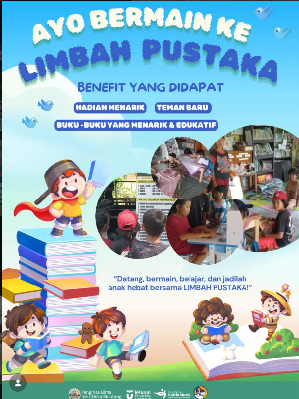 Limbah Pustaka Ajak Anak-Anak Desa Muntang Bermain, Belajar, dan Tumbuh Bersama di Perpustakaan