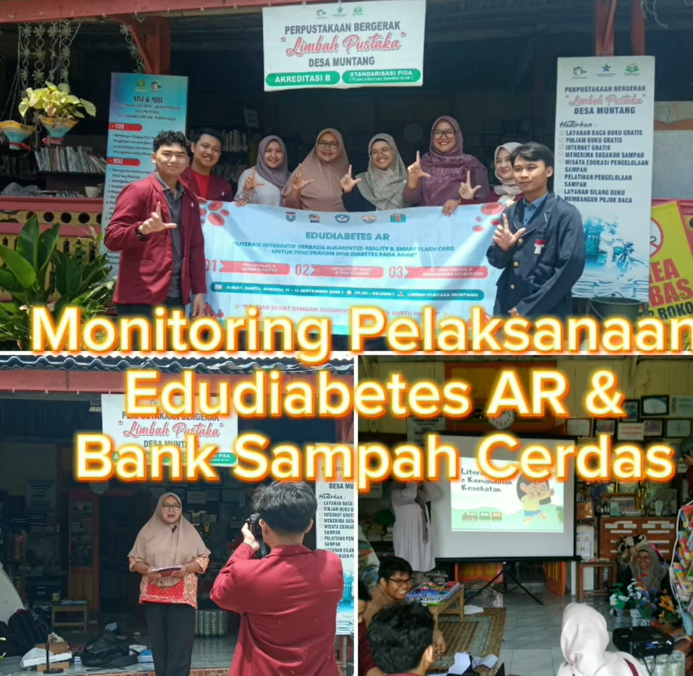 Telkom University Purwokerto Gelar Monitoring Program Edudiabetes AR dan Bank Sampah Cerdas di Limbah Pustaka