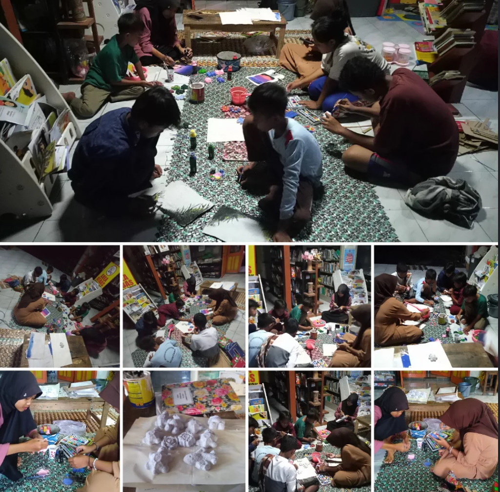 Giat Forum Anak: Berkreasi dengan Kerajinan Daur Ulang Kertas di Limbah Pustaka