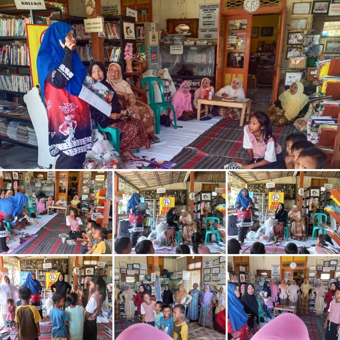 Suara Merdu di Desa Muntang: Pegiat Literasi Nasional Kak Fadilah Mengisi Program Baca Nyaring Bersama TP PKK dan Anak-anak