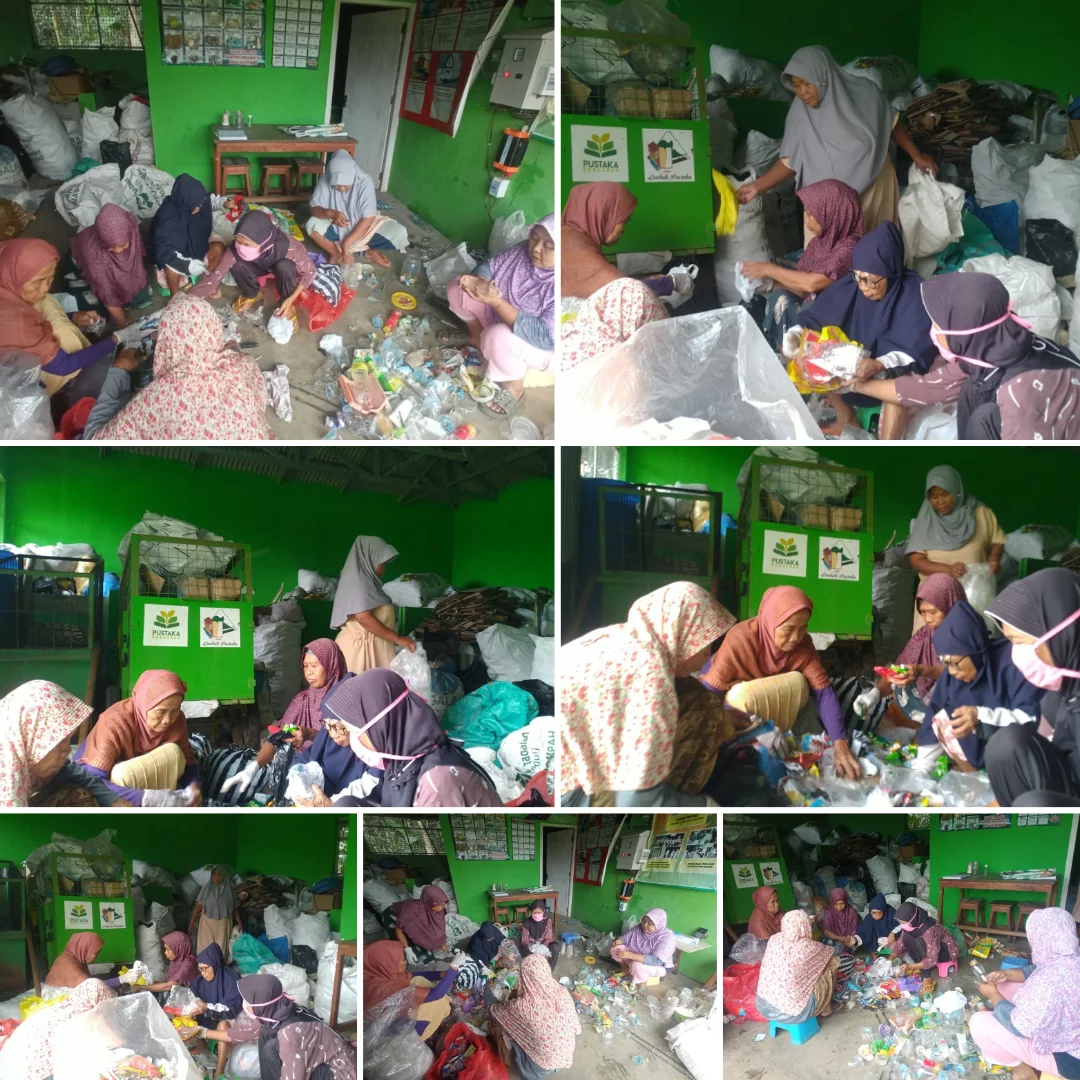 Aksi Nyata Awal Tahun: Relawan Limbah Pustaka Semangat Pilah Sampah demi Desa Muntang Bersih